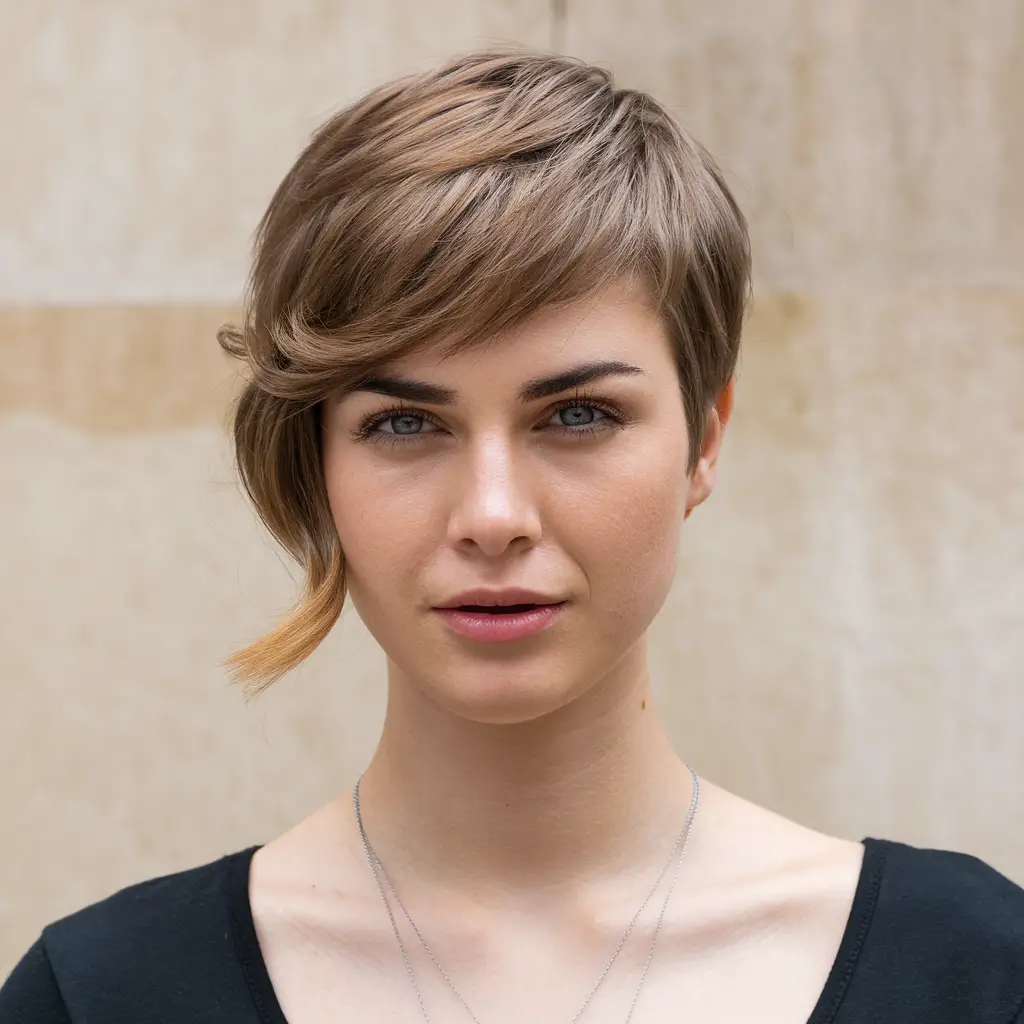 Asymmetrical Pixie Cut