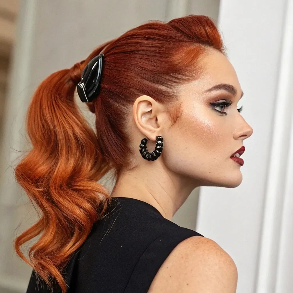 Bold Claw Clip Hairstyles – Chic Ponytails and Vintage Flair