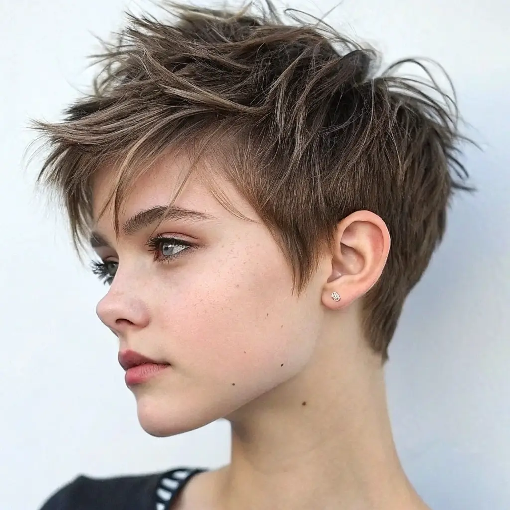 Choppy Pixie Cut teenage