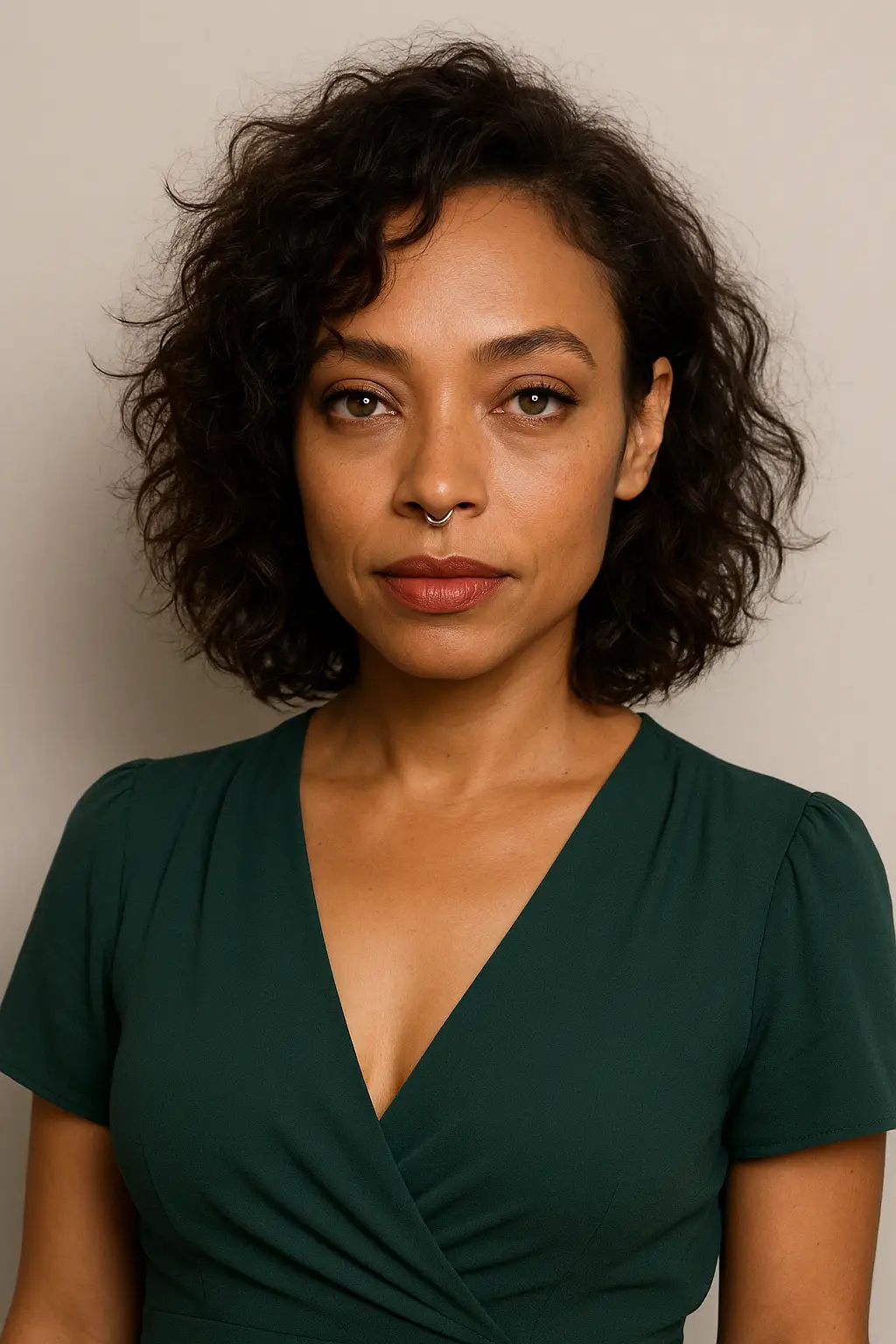 Effortless Curly Bob – A Medium-Length Summer Cut with Bold Personality