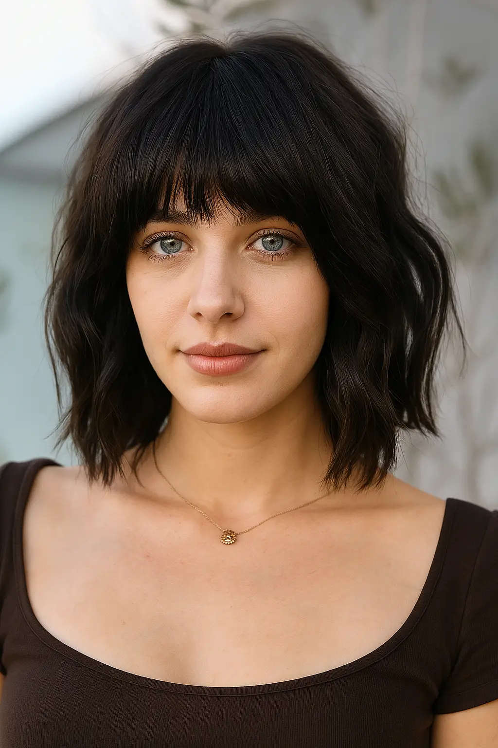 Effortlessly Chic: Blunt Bob with Bangs for a Bold, Fresh Look