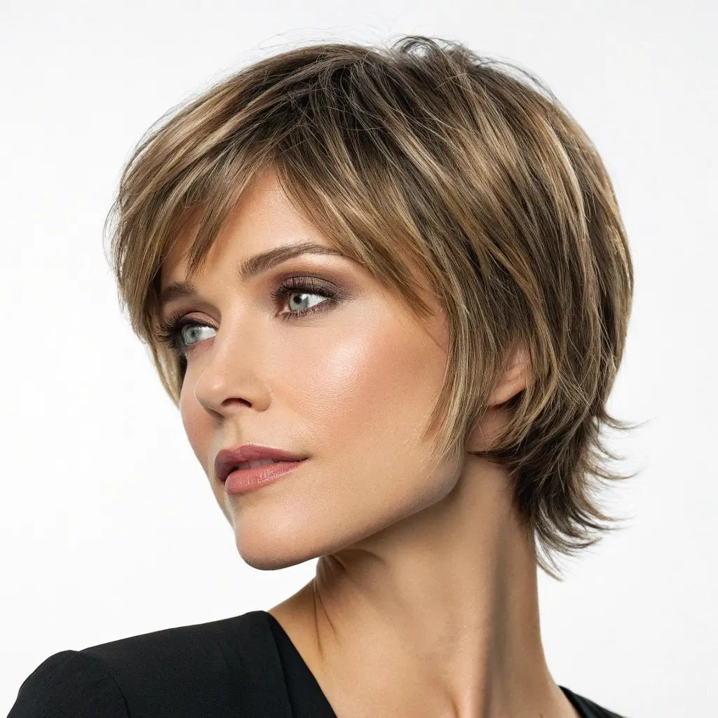 Executive Elegance: Short Layered Hairstyles That Blend Professional Polish With Dimensional Warmth