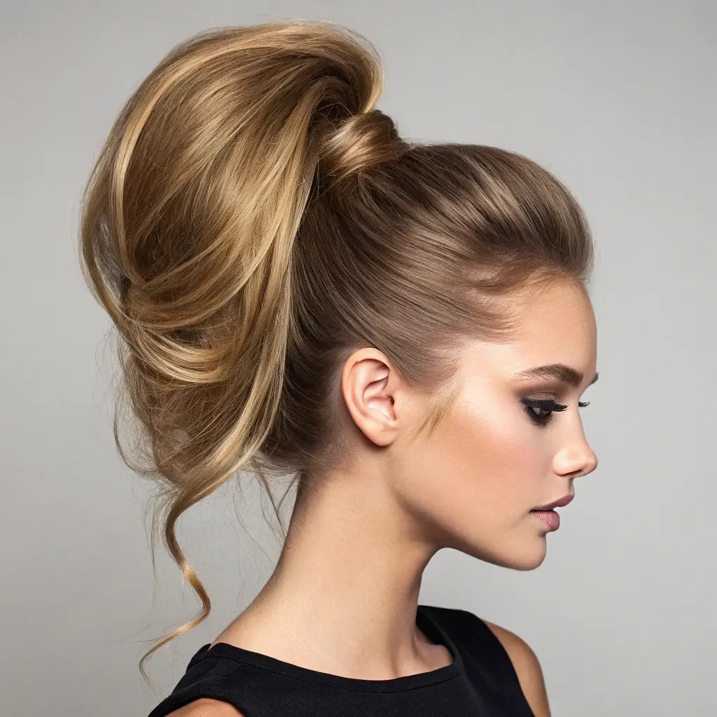 High Ponytail with Volume