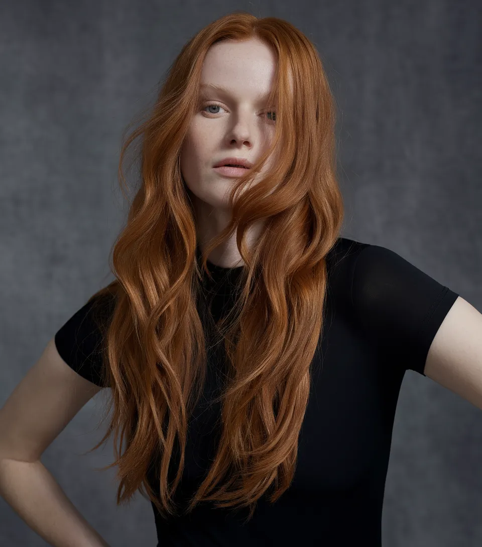 Long, Flowing Waves A Flattering Style for Chubby Faces
