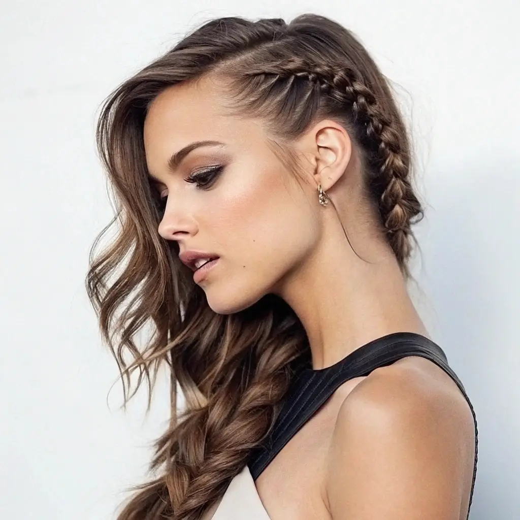 Long Side-Tail Braid Cut