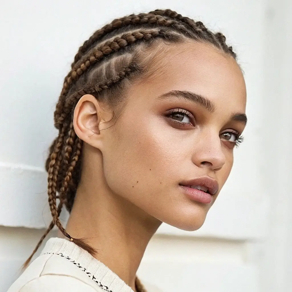 Mini Braids at the Front