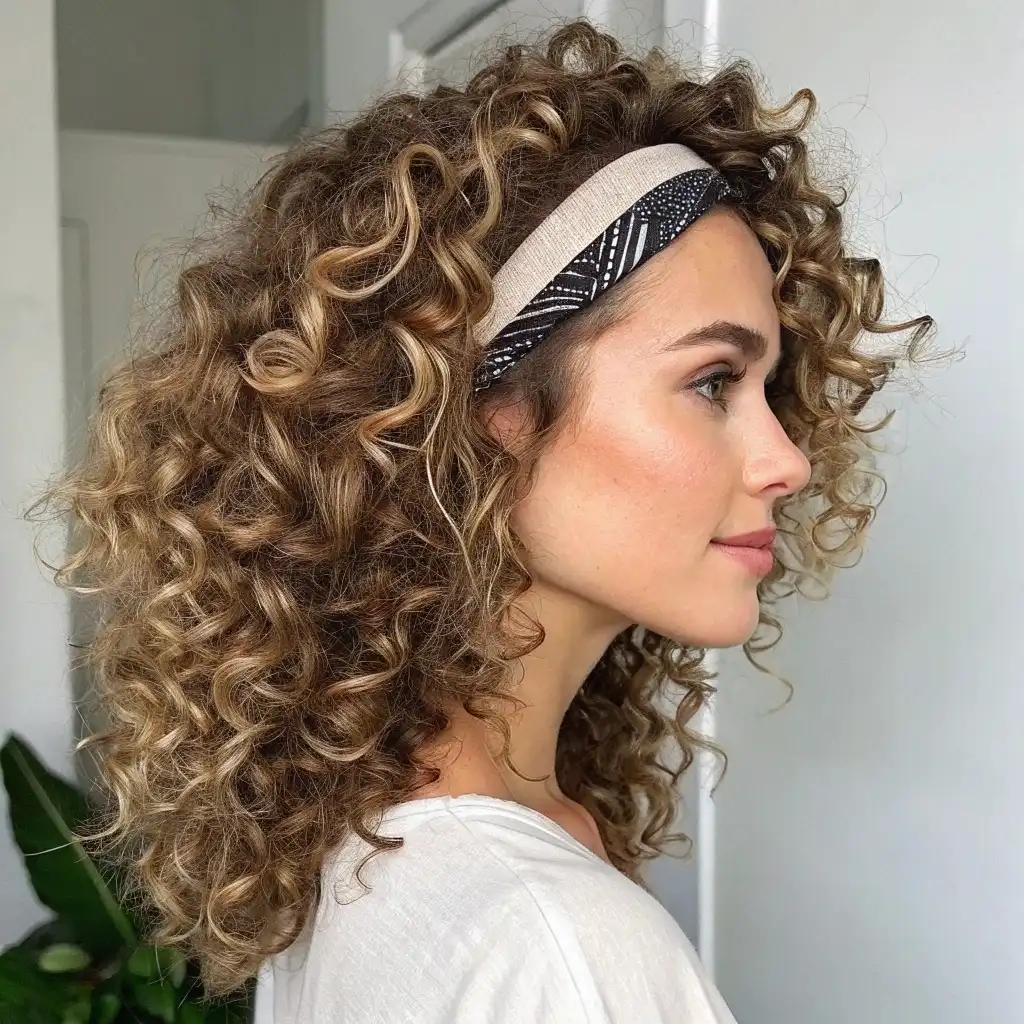 Overnight Curly Headband Roll