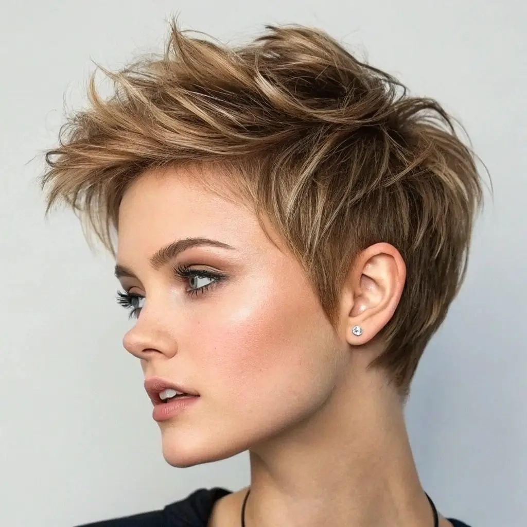 Pixie Cut with Textured Ends