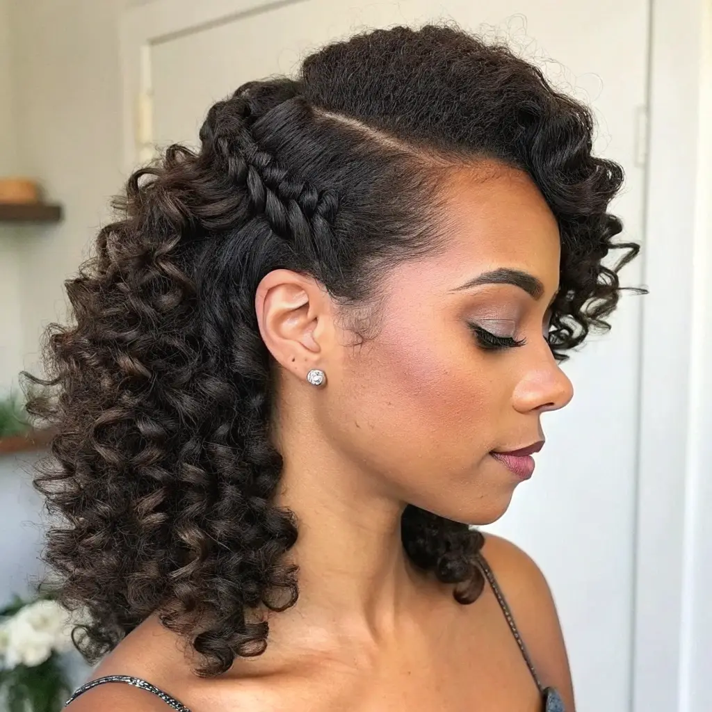 Side-Parted Twist-Out