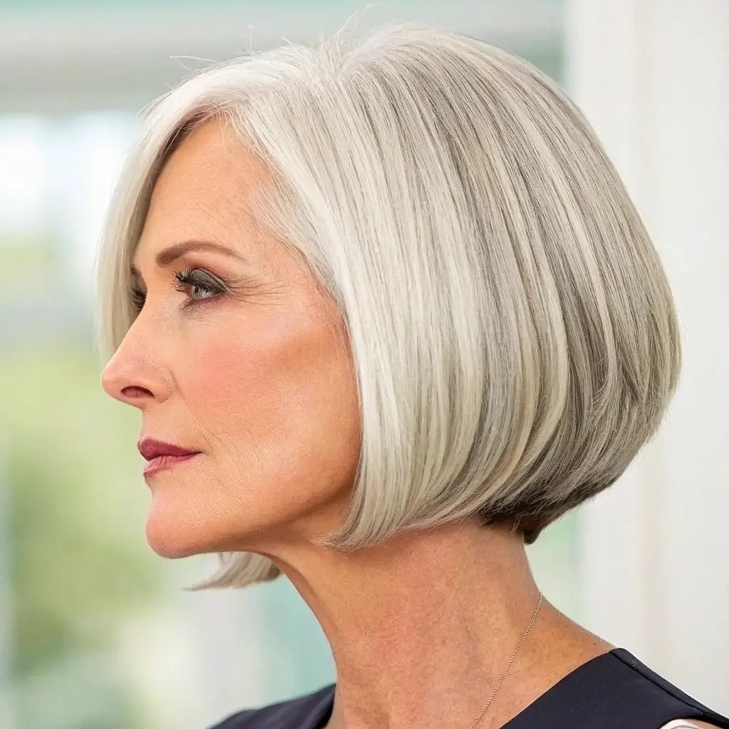Sleek and Polished Chin-Length Bob