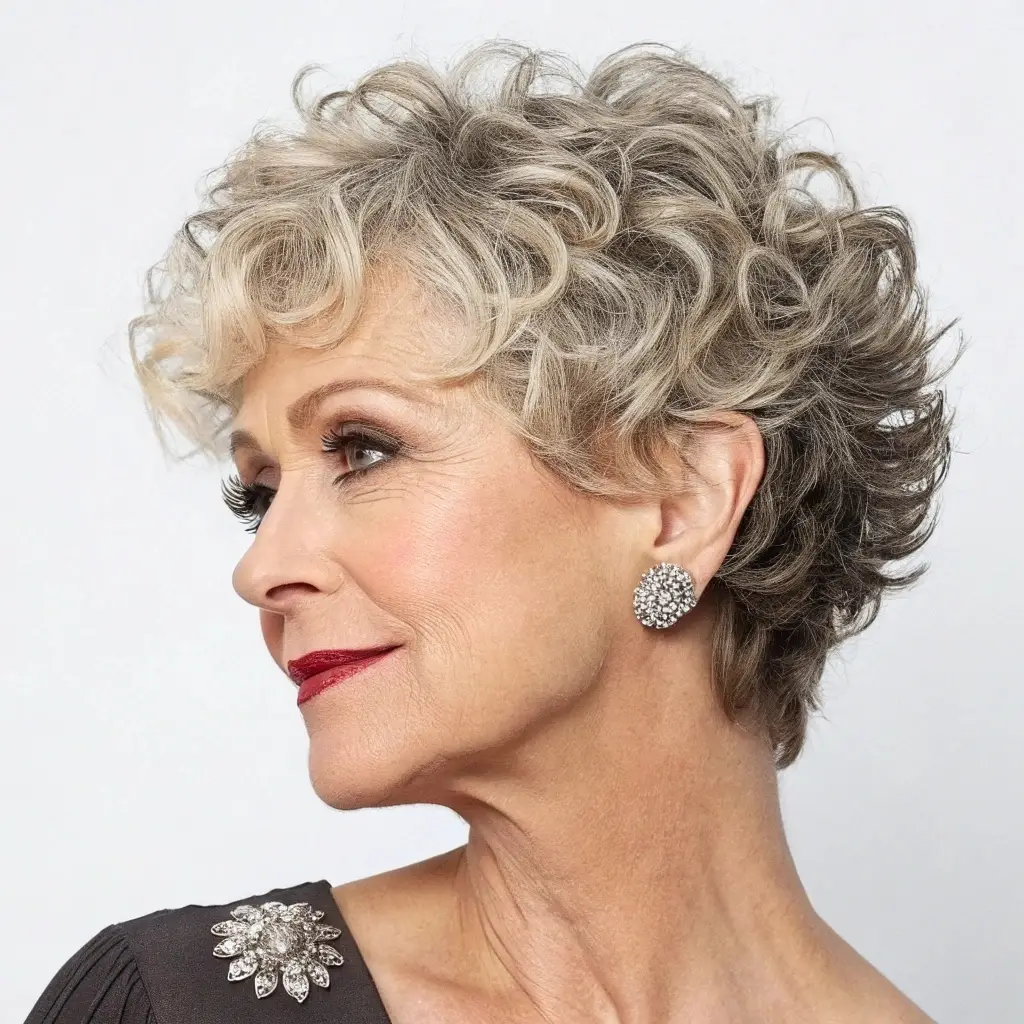 Soft Curly Pixie