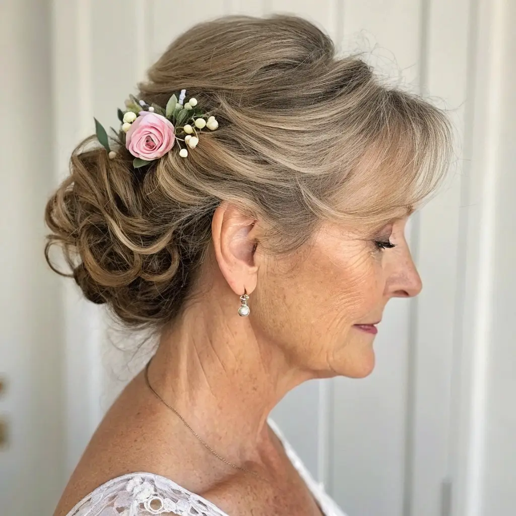 Soft Tousled Updo