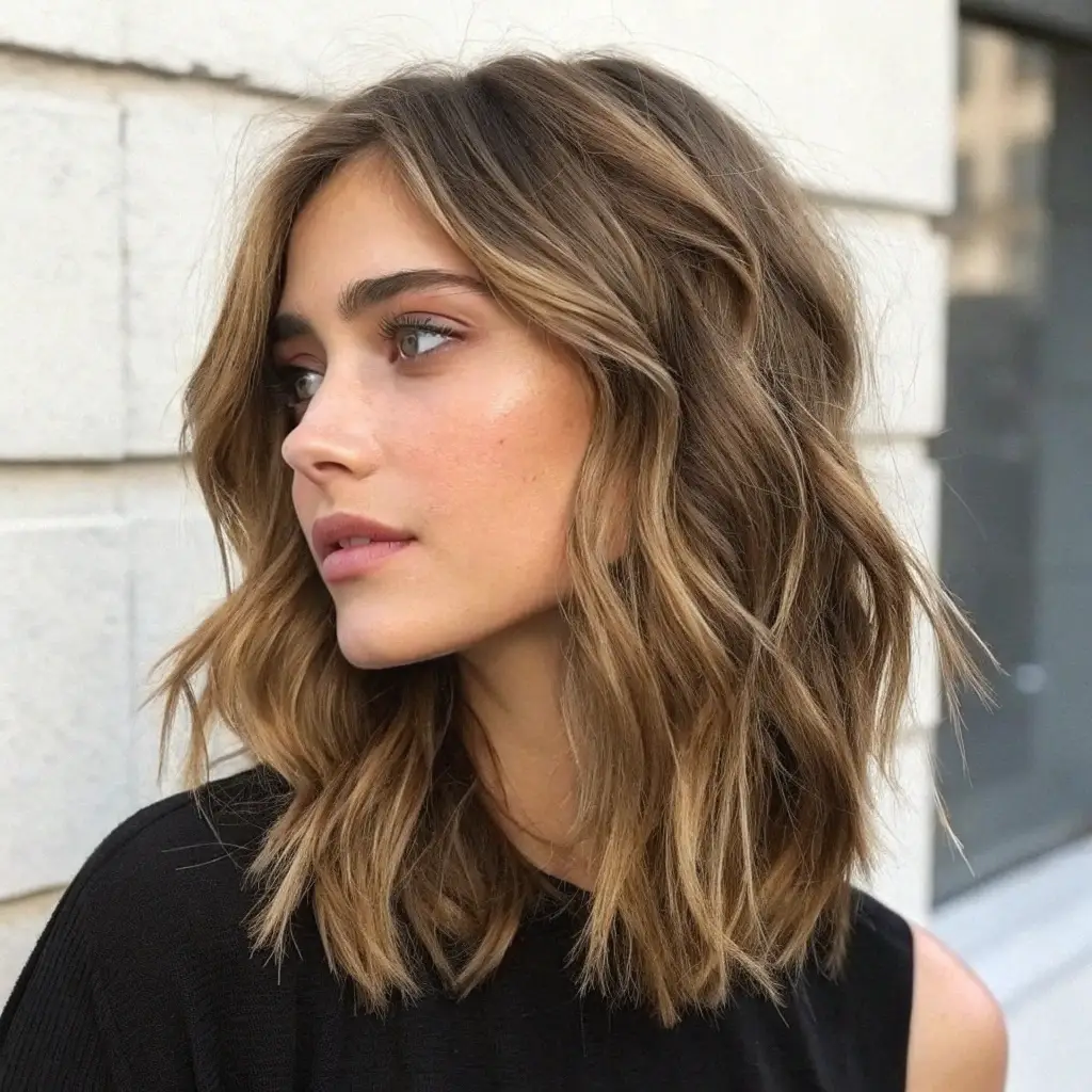 Soft, Wavy Lob