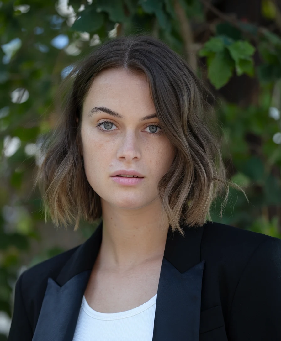 Subtle Side-Swept Bob: Minimalist Professional Balance