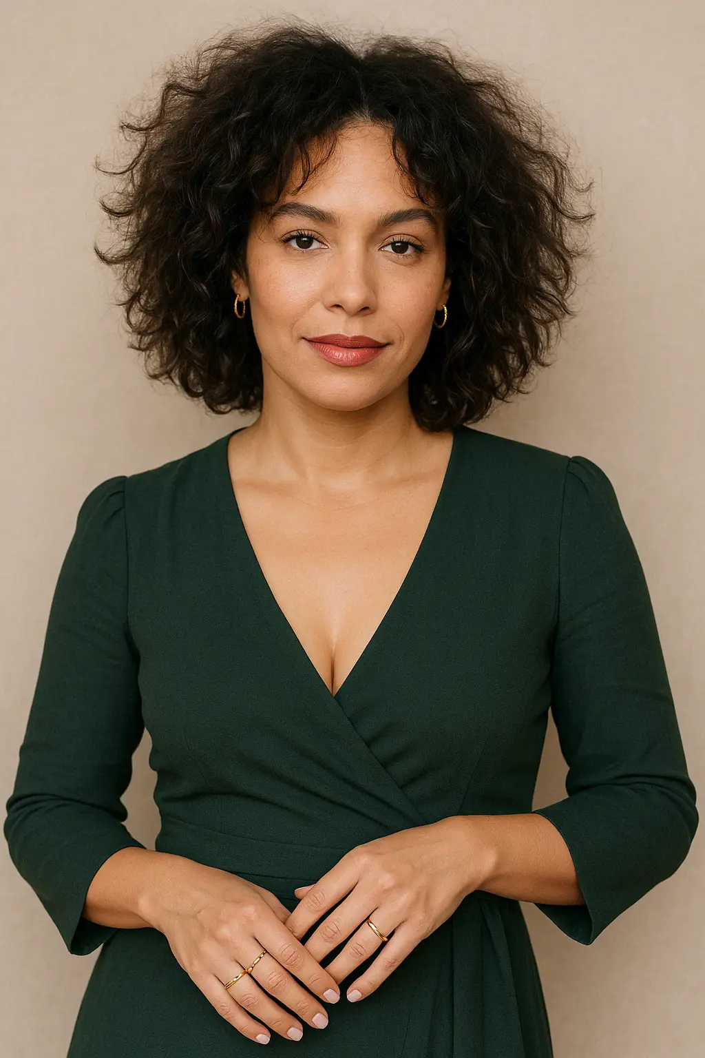 Voluminous Curly Bob – Bold and Beautiful Medium-Length Summer Haircut