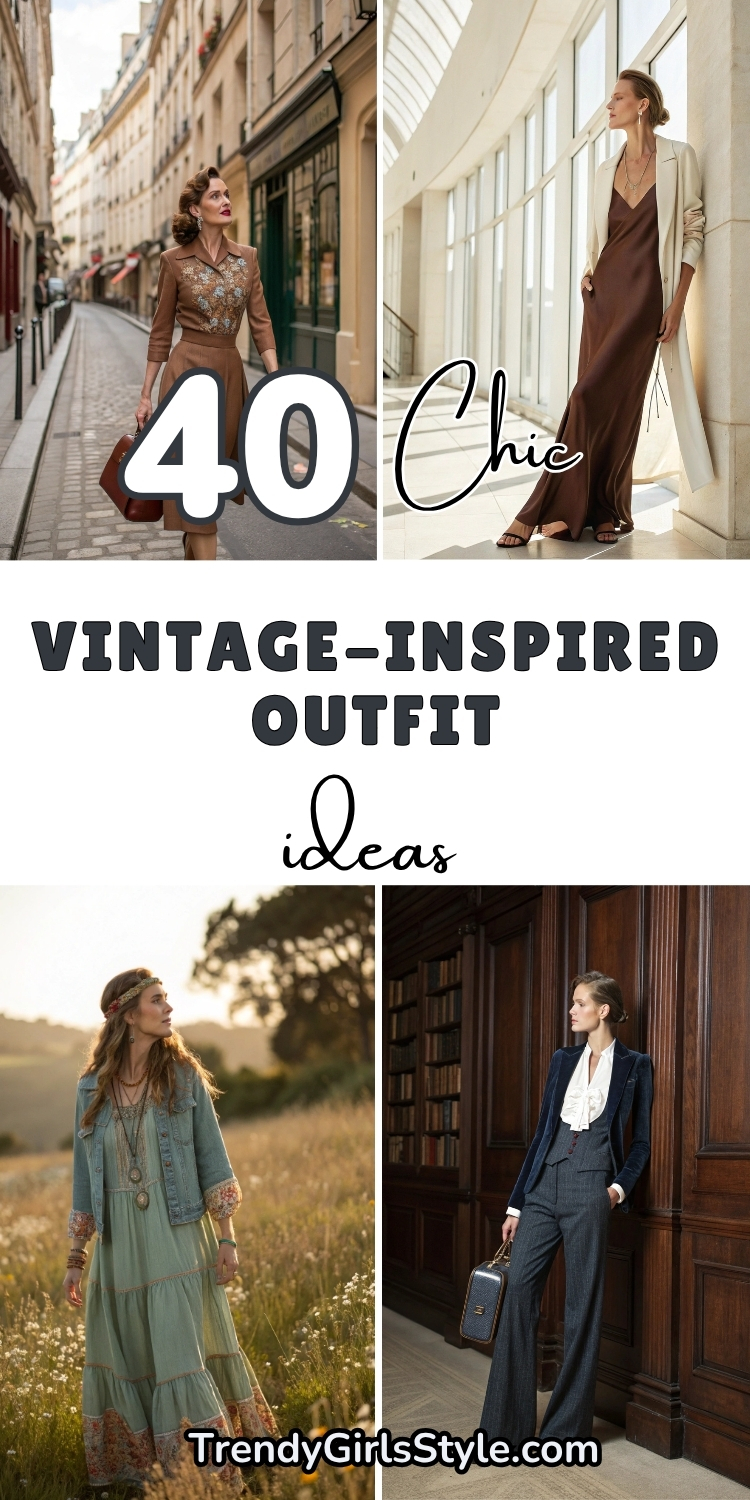 40 Chic Vintage-Inspired Outfit Ideas Your Timeless Fashion Journey