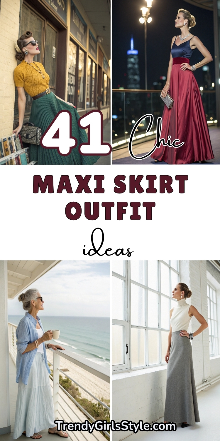 41 Chic Maxi Skirt Outfit Your Effortless Style Guide