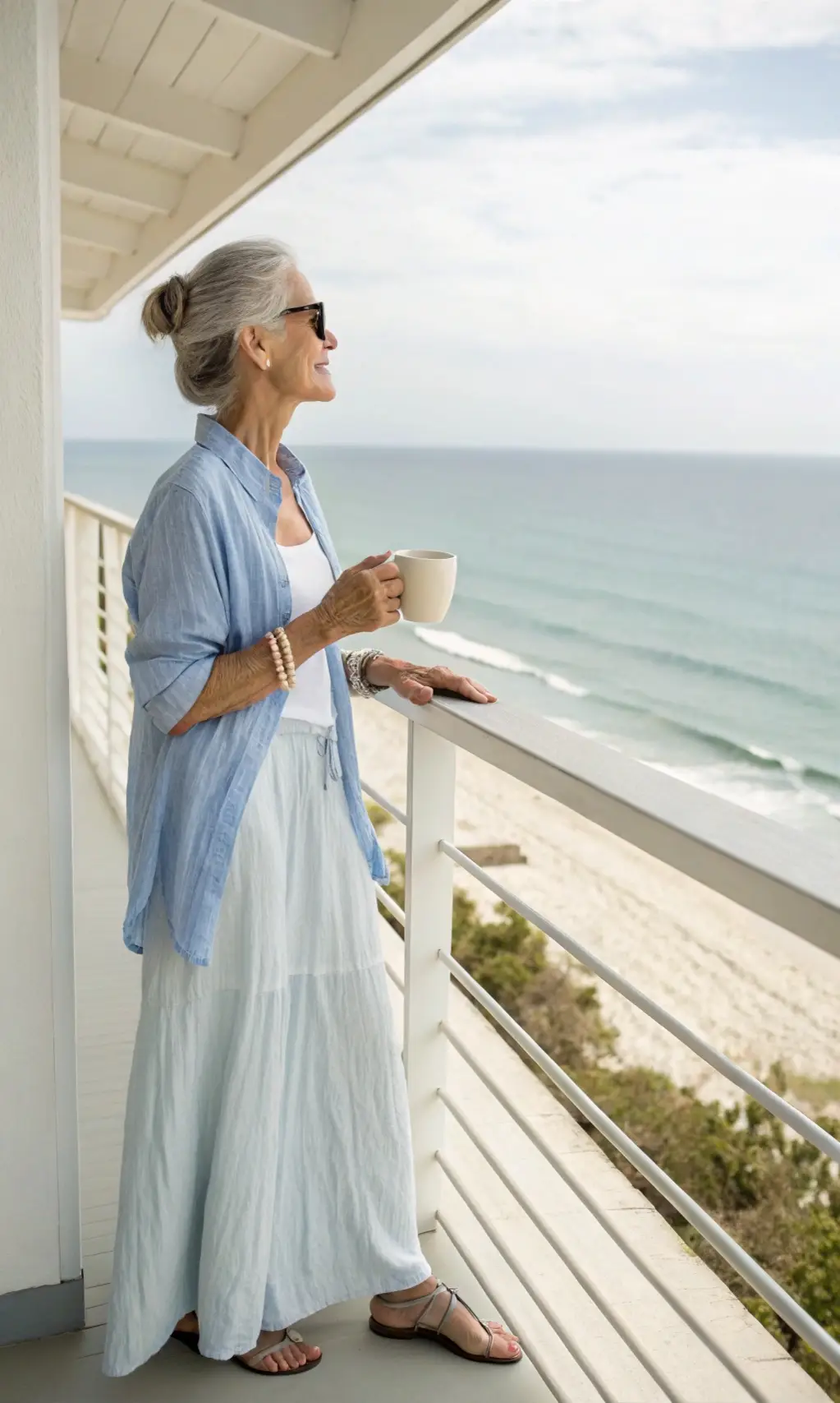 Coastal Breeze Maxi Skirt Relaxation