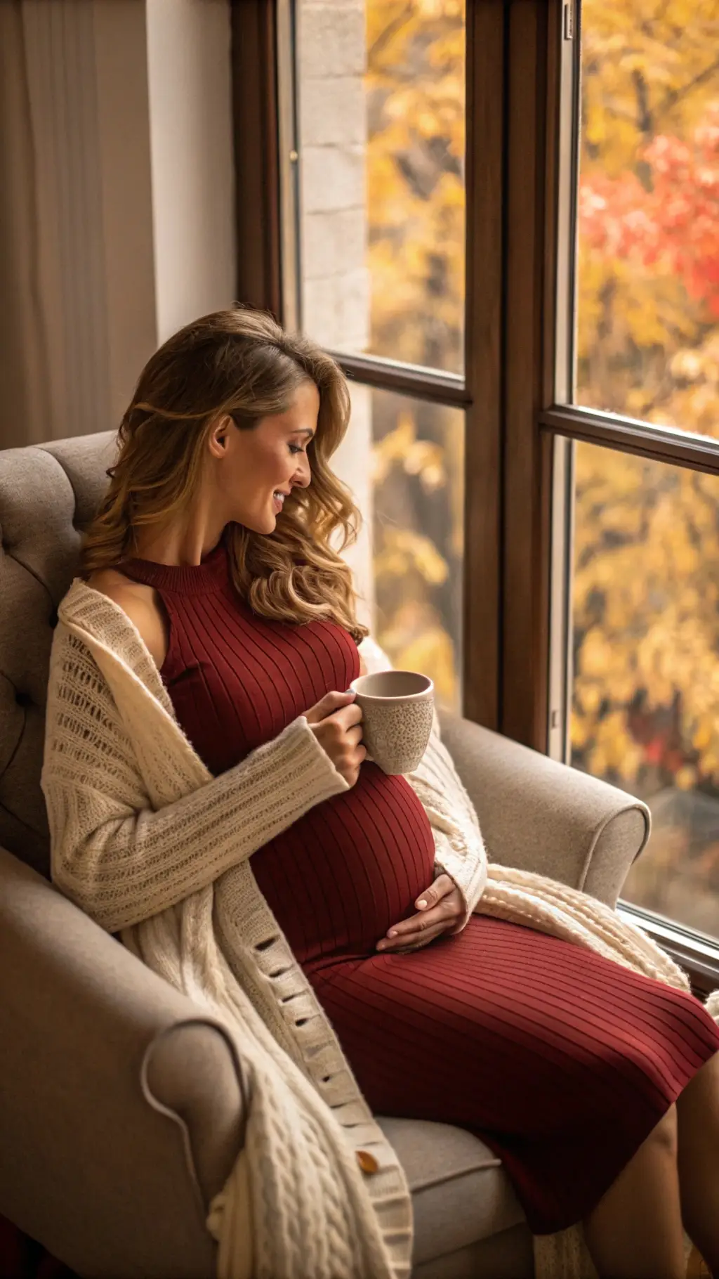 Cozy Autumn Ribbed Dress