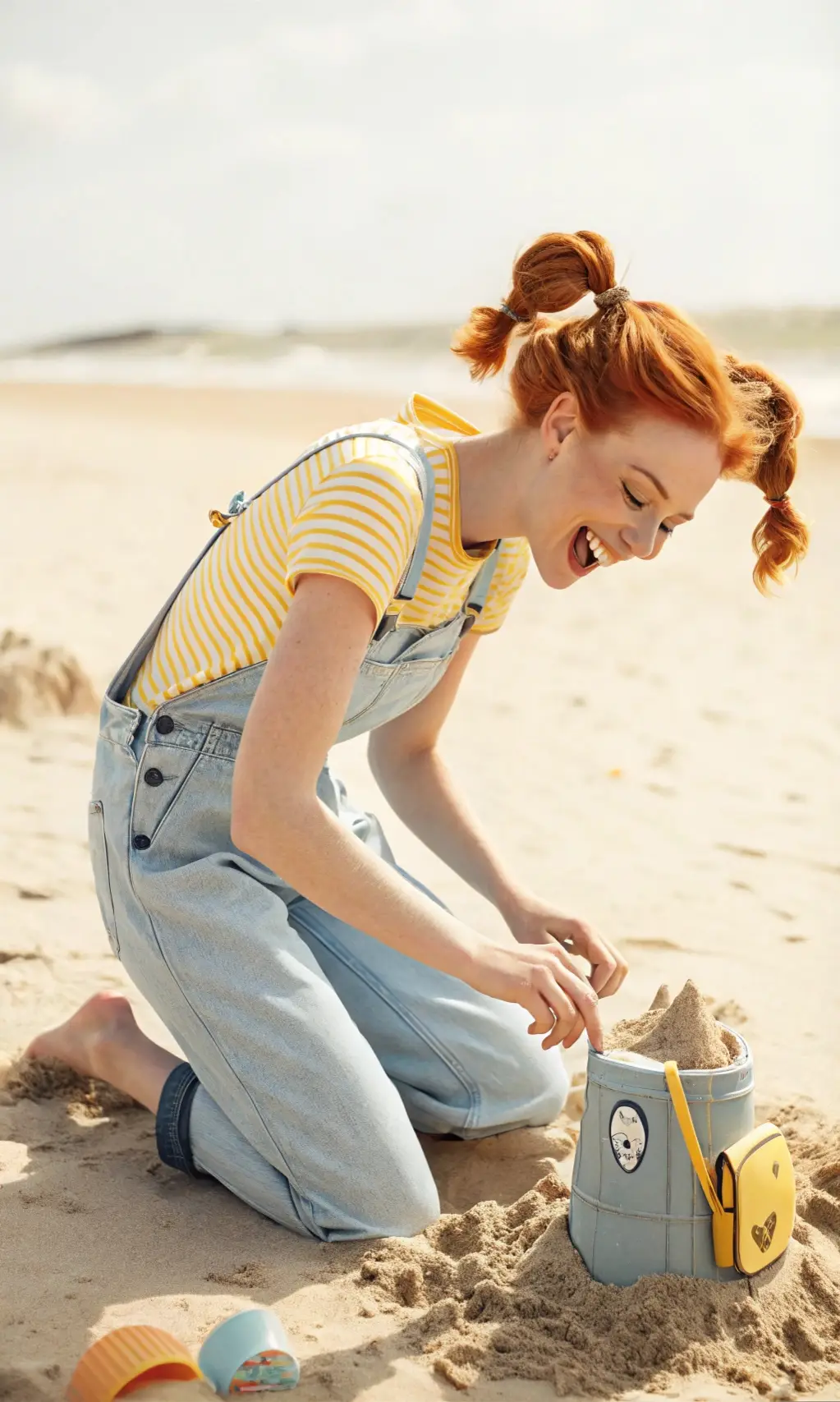 Playful Overalls for Beachside Fun