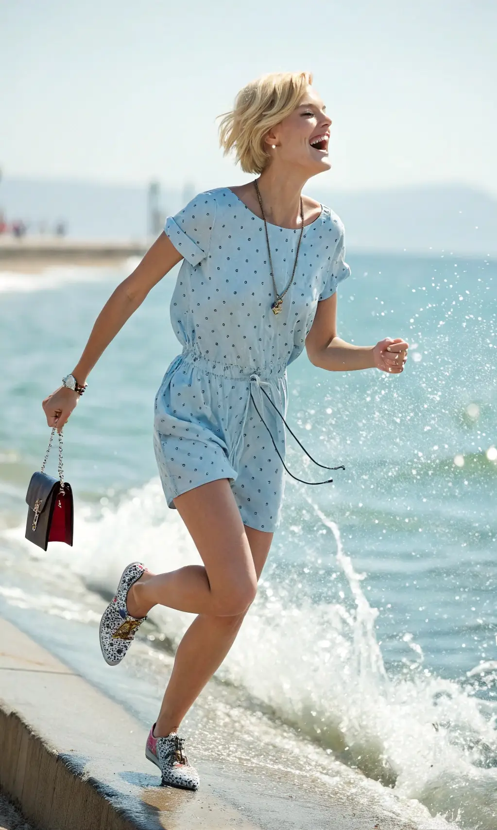 Playful Polka Dot Romper for Sunny Days