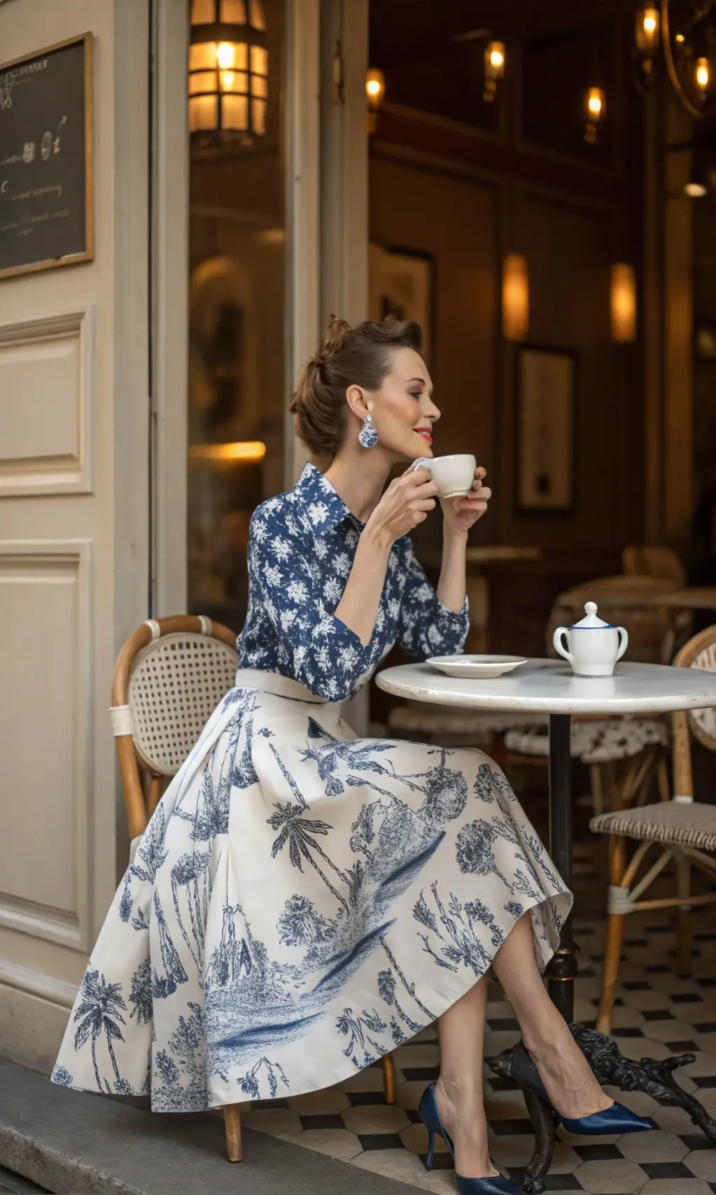 Toile & Petite Floral Duet