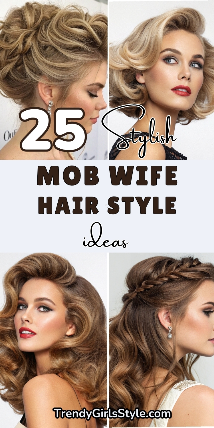 25 Stylish Mob Wife Hair Style Ideas