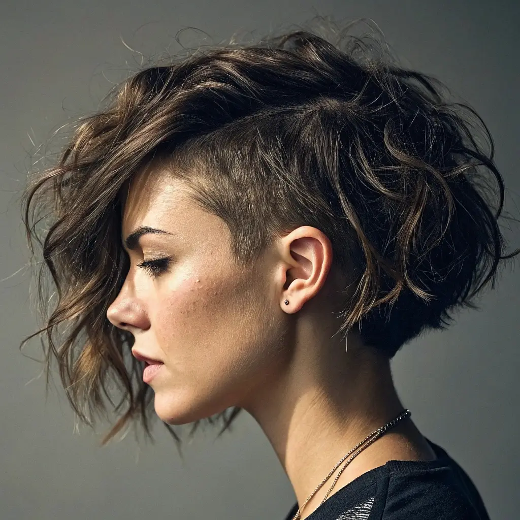 Edgy Undercut Bob