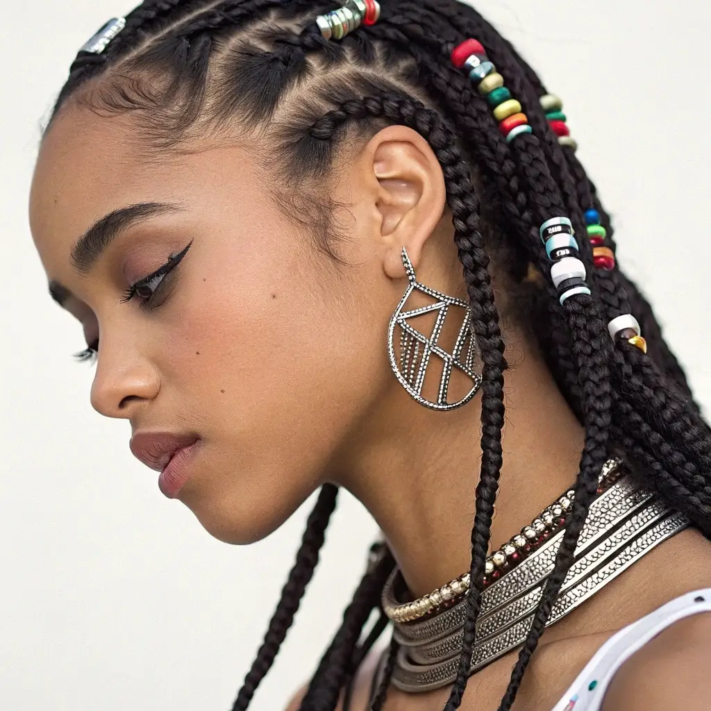Embellished Box Braids