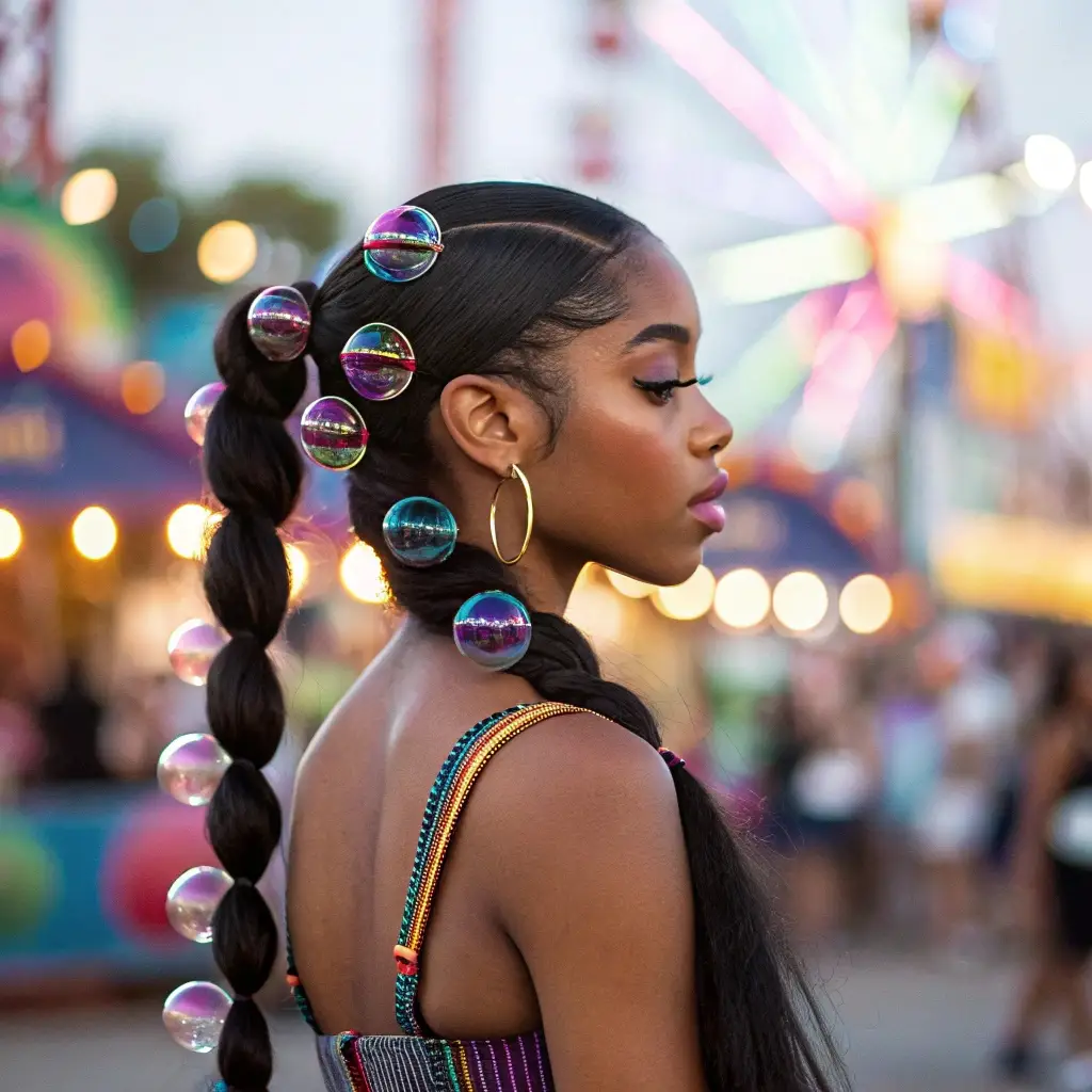 Festival Bubble Braids