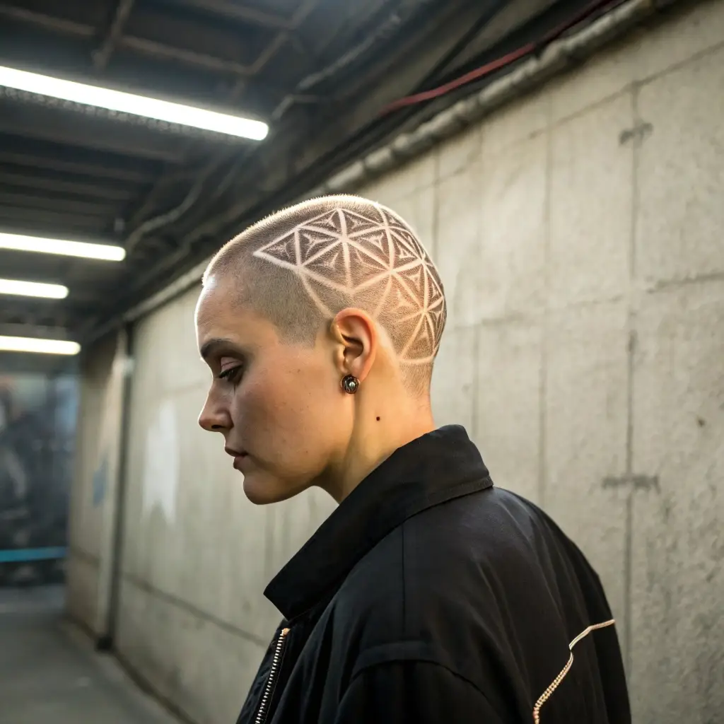 Geometric Buzz Cut