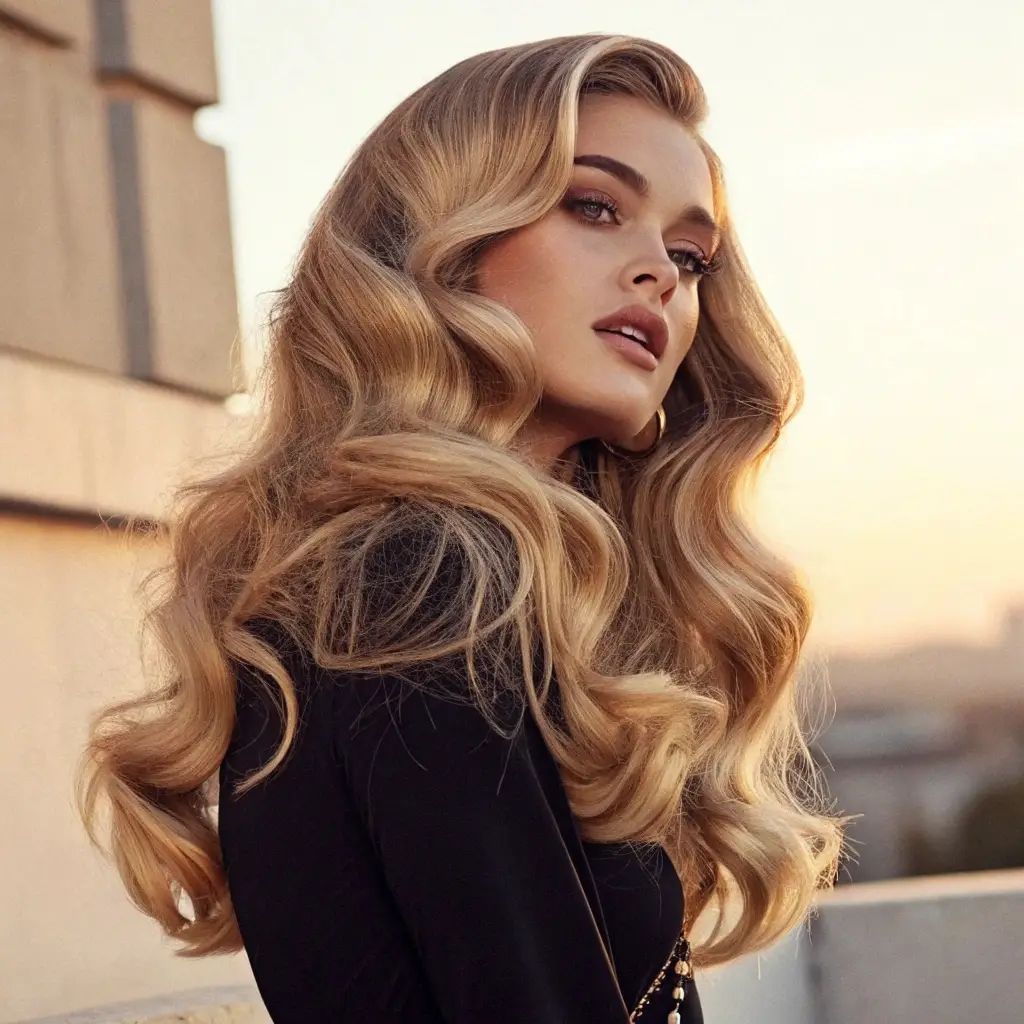 Retro Glamour Waves