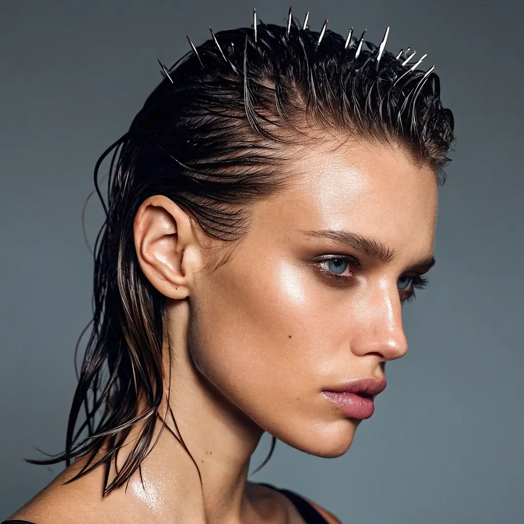 Spiked Wet Look