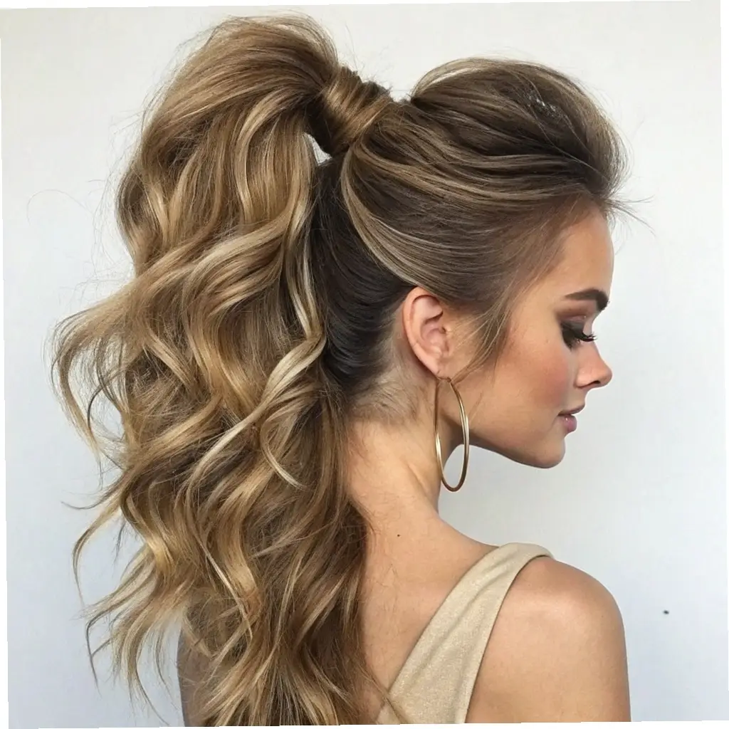 The Cascading Ponytail with Root Volume