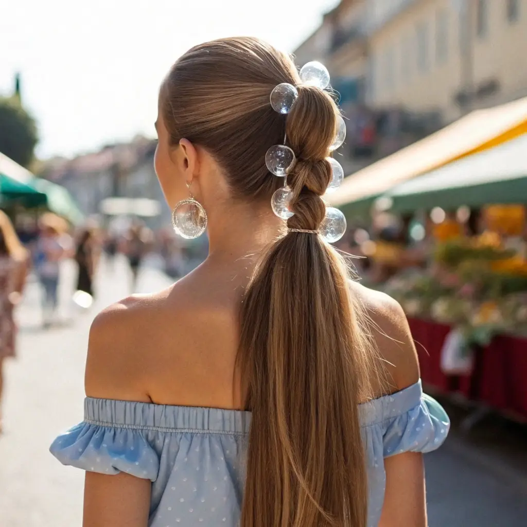 The Embellished Bubble Braid