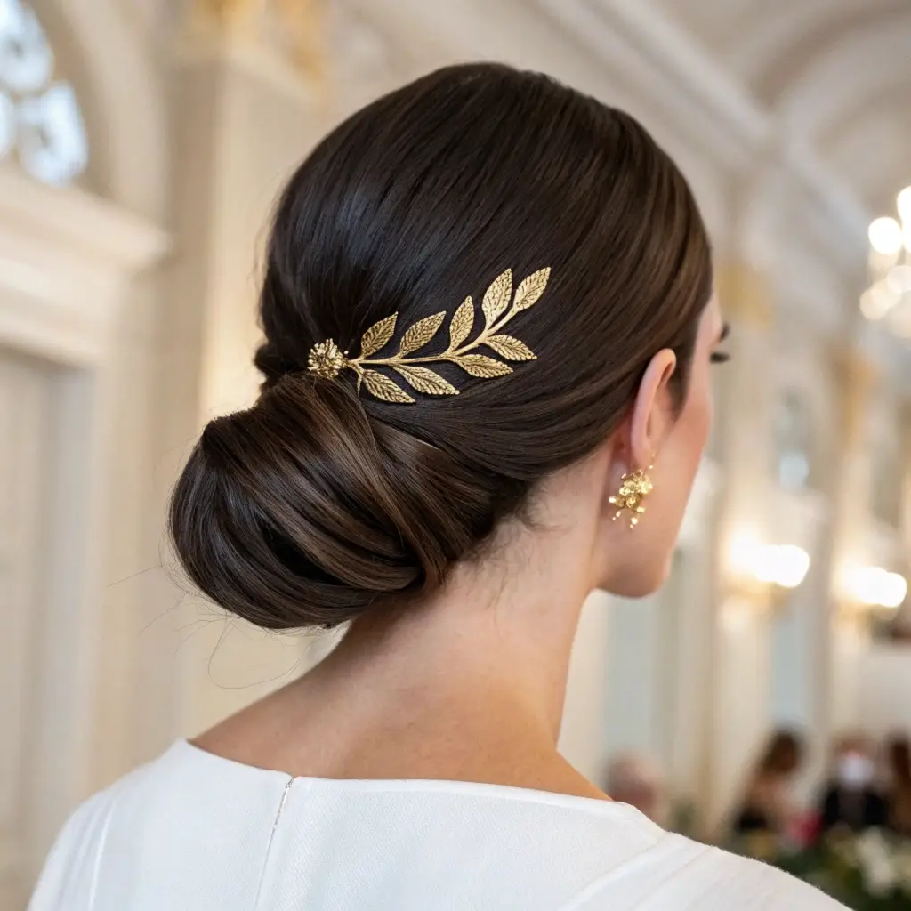 The Embellished Low Bun