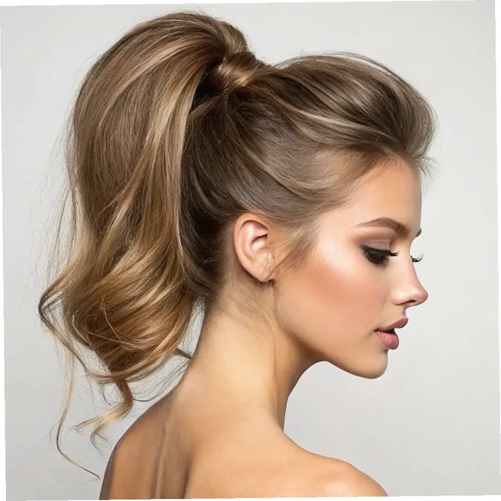 The High Ponytail with Volume