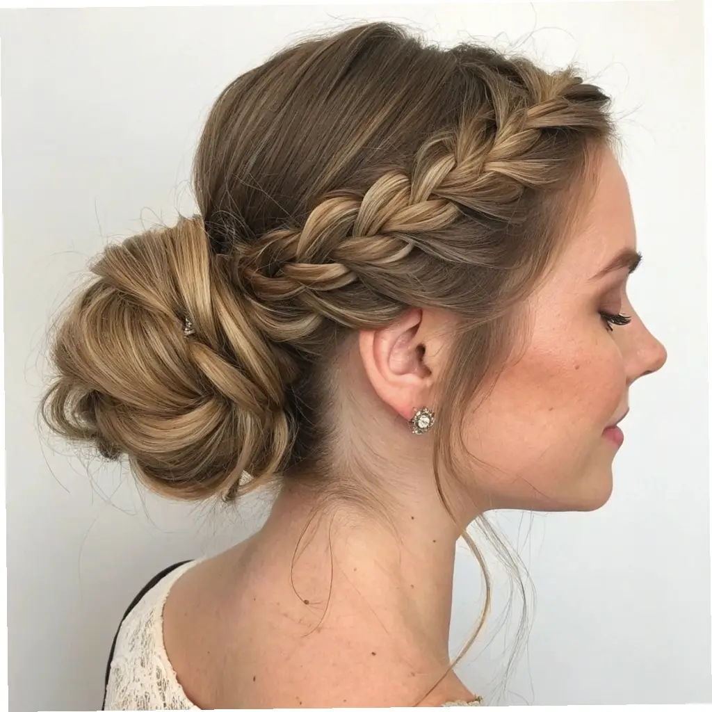 The Low Braided Bun