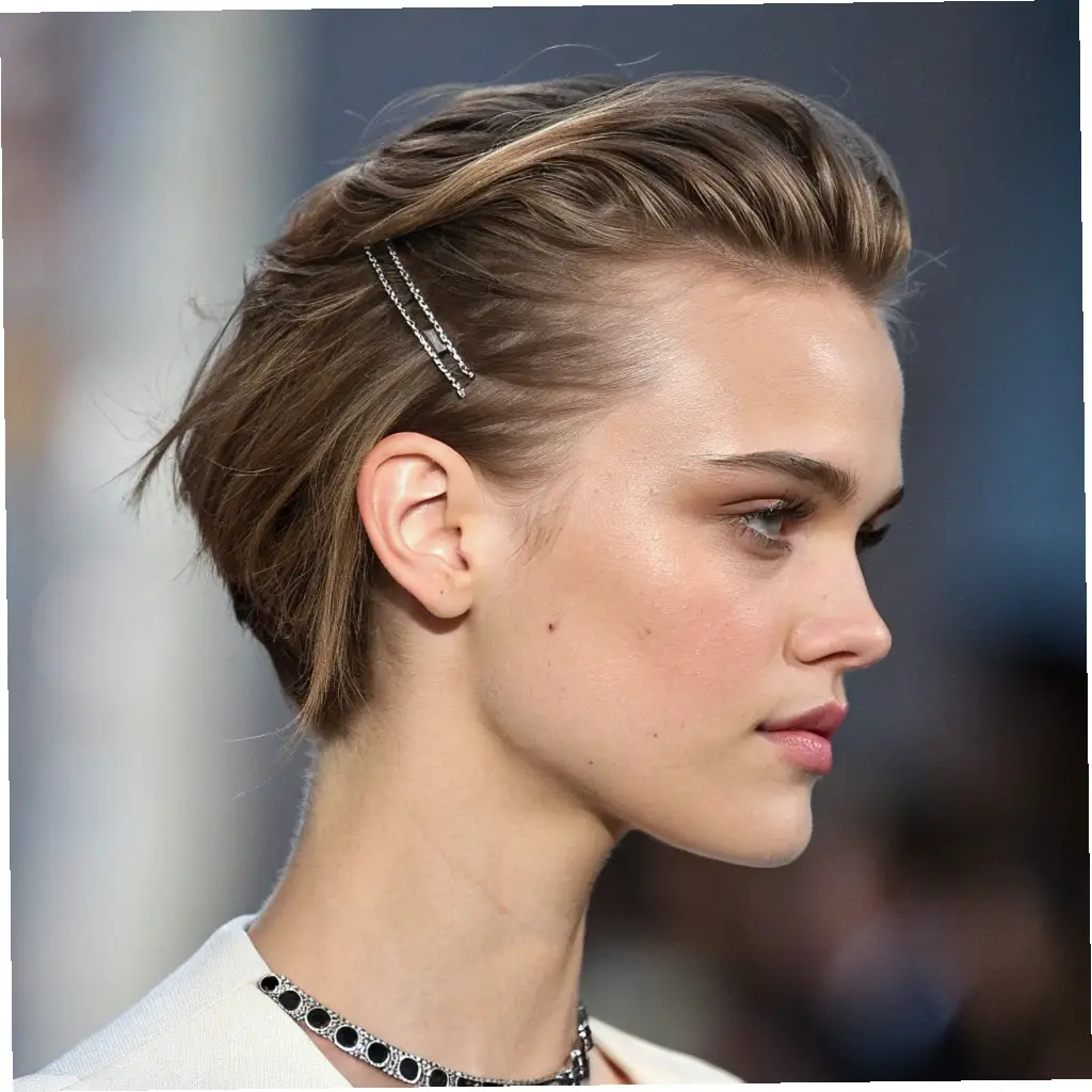 The Pinned-Back Bangs