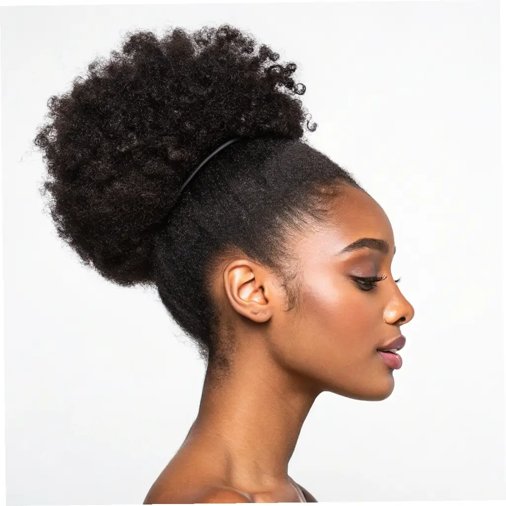 The Voluminous Afro Puff