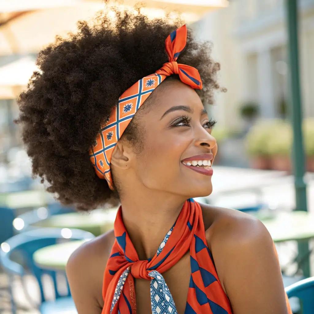 The Voluminous Afro with Headband
