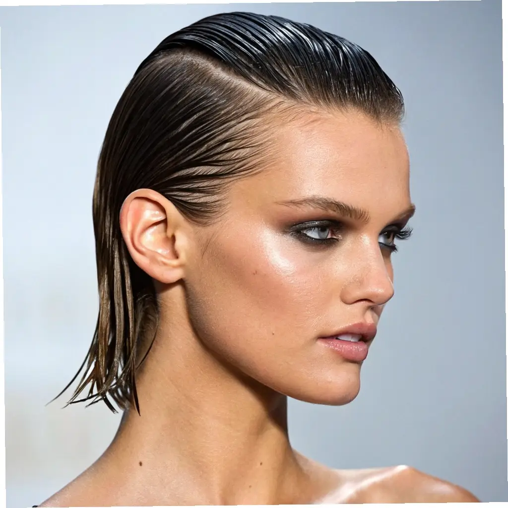 The Wet-Look Sleek Back