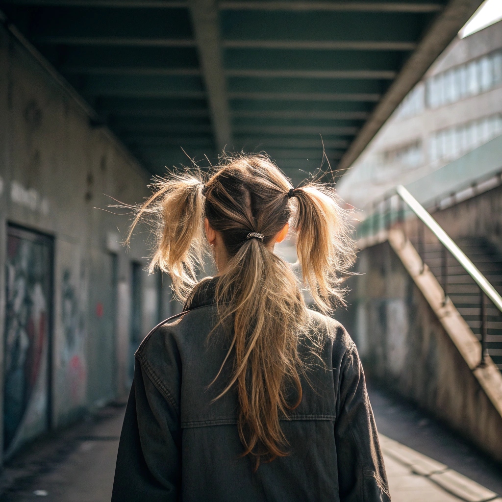 Disheveled Y2K Pigtails