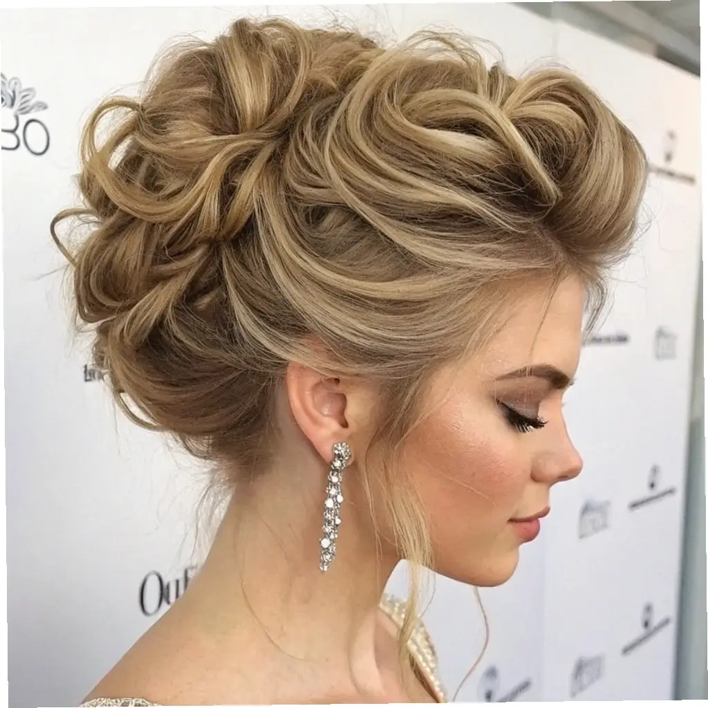 The Textured Voluminous Updo