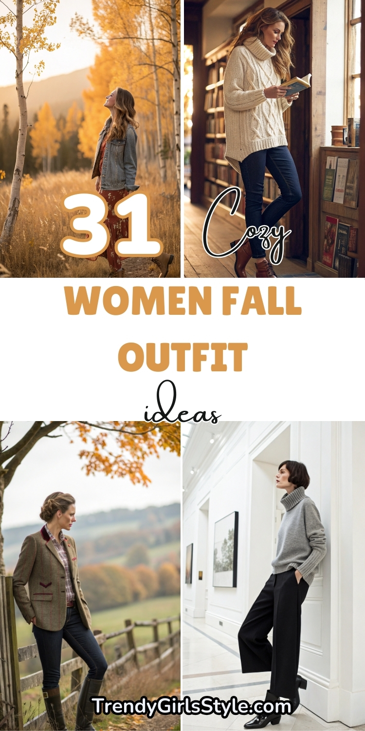 31 Women fall outfits For Aesthetic Look to Elevate Your Style (1)