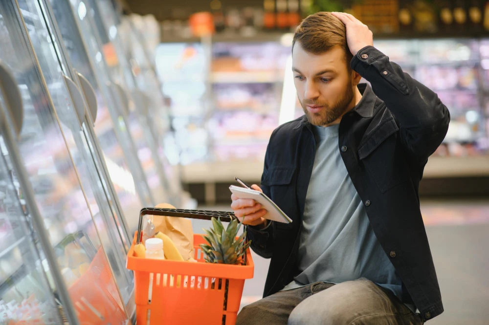 guy in grocery store
