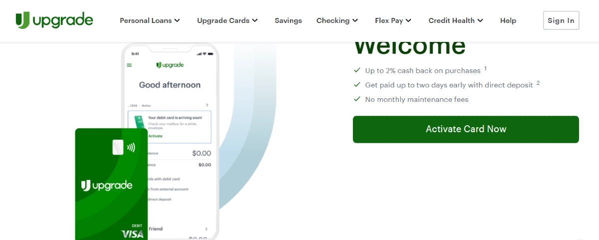 Upgrade Rewards Checking