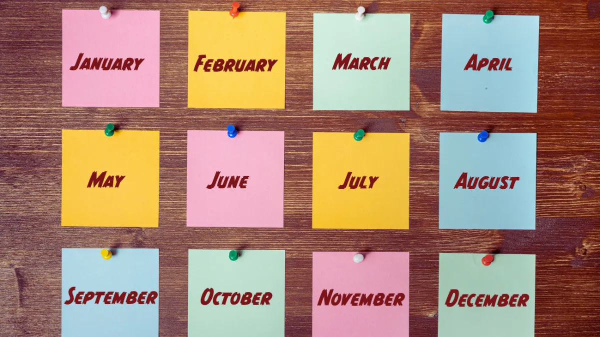The Real Numbers: Month by Month
