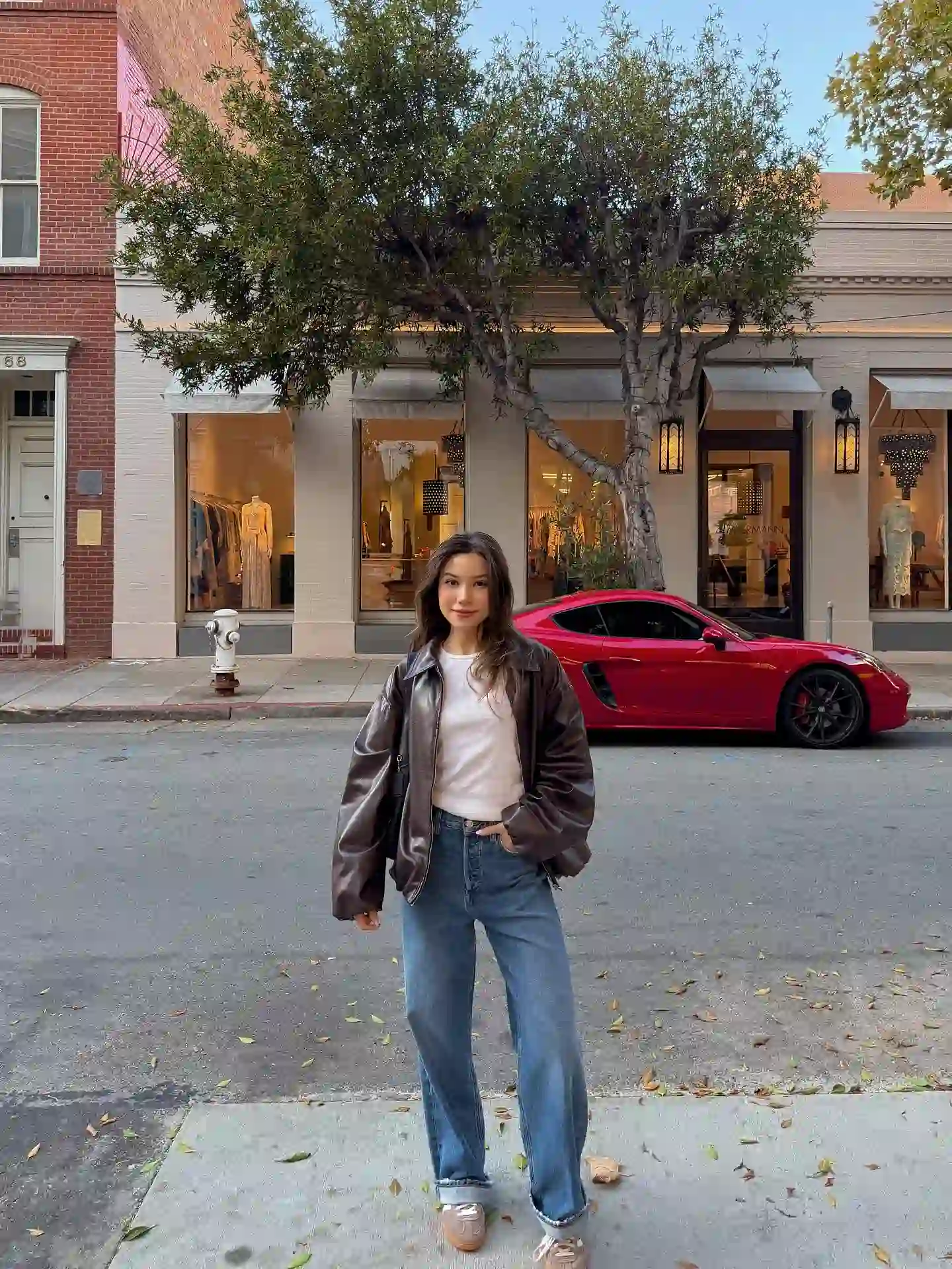 Pair a Thin Knit With a Relaxed Leather Jacket