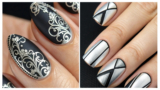25 Glamorous Black & Silver Nails Ideas